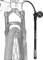 Rianpesn Fahrrad-Dämpferpumpe - 300psi Hochdruck-Fahrrad-Luftstoßdämpferpumpe | Universelle Fahrradpumpe mit Manometer und Entlüftungsknopf, Mountainbike-Zubehör