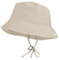 maximo GOTS Kids Bucket Baumwollhut Sommerhut Sonnenhut Strandhut Fischerhut Kinderhut (49 cm - beige)
