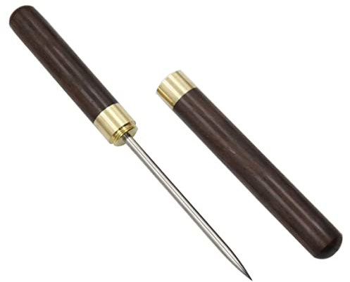 Eispickel, Edelstahl -Eisschreien mit Holzgriff & Deckung für Küche, Bars, Barkeeper, Picknicks, Camping, Pick