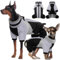 Kuoser Wasserdichter Hundemantel, Wärmer Hundemantel Für Kleine Hunde, Wasserdicht Hundemantel Winter, Hundemantel Mit Geschirr, Moden Hundejacke, Reflektierend Hundejacke Kleine Hunde, Schwarz M