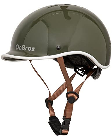 OnBros Fahrradhelm für Herren und Damen - Retro Urban Commuter Helm für Frauen - Verstellbar 56-61CM