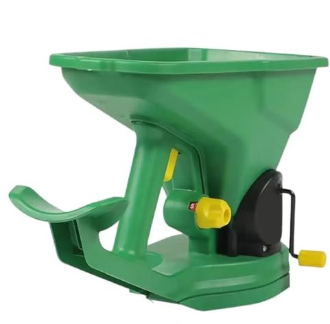 JKELPV Semillas Dispensador Esparcidor de jardín portátil, plantador portátil de Mano para huerto, Granja con Capacidad de 1,5 l, 5 velocidades, Ahorro de energía Multifuncionales Plantador