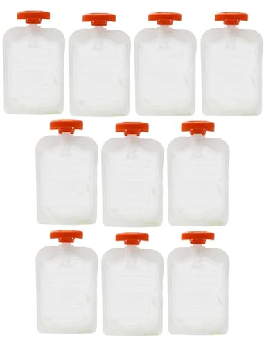 Food Supplement Bag - Baby Food Drink Pouches | Reusable Leak-Proof Juice Bags | Transparent Food Bags Make Homemade Organic Foods For |Children Foôd Feeding Bag Kids Reusable Foôd