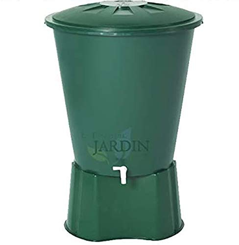 Wasserbehälter aus Polypropylen, 300 Liter, für Regenwasser, inkl. Deckel + Boden, Durchmesser 80 cm, Höhe 86 cm, genaue Kapazität 310 Liter