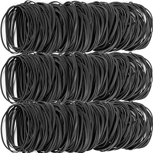 AIWOQI Rubber Bands size #33 Approximately 220 pcs Elastic Bands Black for Office Supply File Folders Litter Box