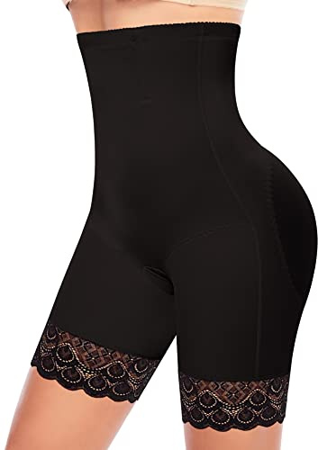 Culotte Gainante Femme Ventre Plat Invisible Short Gainant Taille Haute Gaine Amincissante Culotte Sculptante Pantalon Gainant Panty Gainant Anti Frottement Cuisse Dentelle Shorts sans Couture