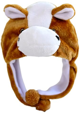 Genérico Gorro En Forma De Animal - Gorro De Punto Suave Con Orejeras,Accesorio De Cabeza De Animal - Para Niños, Adolescentes, Adultos, Chicos, Chicas, Playa, Vacaciones Y