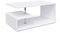 Vicco Couchtisch Guillermo, Couchtisch mit der Ablage, Weiß, 91 x 52,6 cm