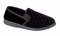 Generic Men's Extra Large Twin Gusset Black Check Classic Slipper Size 13 UK