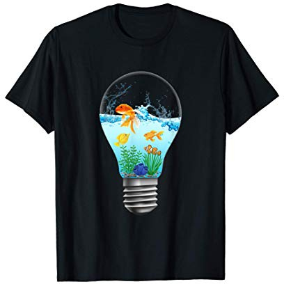 Aquarist aquaristic aquarium in a lightbulb T-Shirt