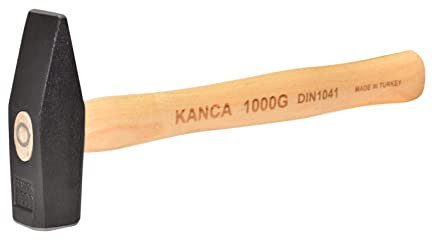 KANCA HAM-500, Machinist Hammer, Blacksmith Hammer, Ash Wood Handle, Hand Tools And Home Improvement Drop-Forged Head, Machinist Tools, 500 GR, 1.45 LBS