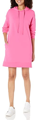 The Drop Iona, mini abito in stile felpa, con maniche lunghe e cappuccio da Donna, XX-Small, Rosa
