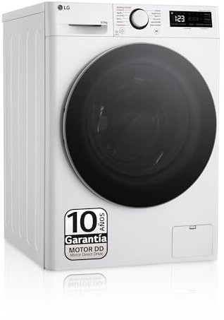 LG F2DR5S09A1W - Lavadora Secadora Inteligente, 9/5kg, AI Direct Drive, 1400rpm, Carga Frontal, TurboWash 360º, Vapor Steam, Serie 500, Blanco