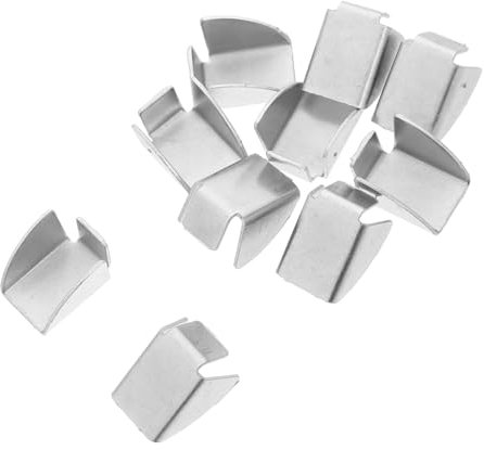 OSALADI 10 Pz Clip Per Scaffali in Metallo Supporti Resistenti Per Mensole Armadietti Ufficio E Casa Clip Per Ripiani Standard Facile Installazione