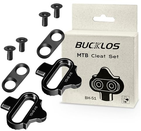 Bike Cleat for SPD Pedals Cleat Single Release Multi Release Cleats fit all MTB SPD pedals except PD M858 anti-slip Compatible with shimano Indoor Cycling Mountain Bike Pedals