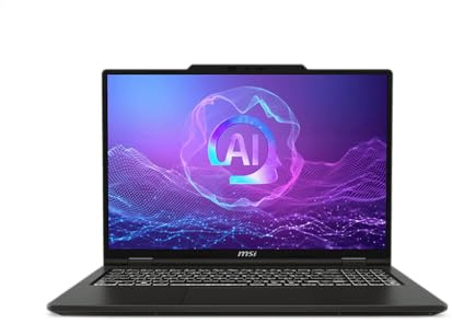 MSI Notebook Venture A16 AI+, Ryzen AI 7 350, 16GB RAM, SSD M.2 512GB, Display OLED 2K 120Hz da 16 Pollici, Windows 11 Home, Laptop Professionale