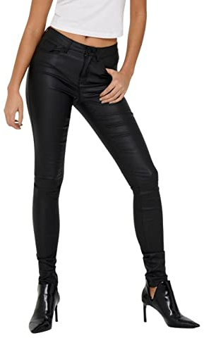 ONLY Female Kunstlederhosen ONLANNE Skinny Fit Kunstlederhosen