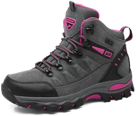 Wowei - Botas de senderismo, impermeables, para exteriores, deportivas, antideslizantes, cómodas, ligeras, de montaña, para trekking, para hombre y mujer, color, talla 36 EU