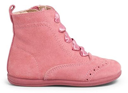 Pisamonas Stivaletti Tronchetti Bambina Scamosciati con Cerniera Misurare 19 Colore Rosa