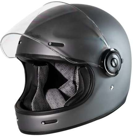 ORIGINE Integral-Motorradhelm im Cafe-Racer-Stil aus Glasfaser ECE-geprüft mit Visier