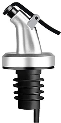 GIMOCOOL Bec verseur d'huile d'olive - Bec verseur d'huile d'olive Ouvert à Une Main avec Bouchon Anti-Fuite,Bec verseur pour Bouteille pour Verser de l'alcool, du vinaigre, du sirop ou des huiles