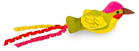 Petface Planet Harper The Hummingbird Plush Cat Toy Filled with Natural Catnip, Made From Recycled Bottles
