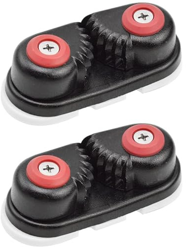 2 Pack Boat Cam Cleat, Aluminum Alloy Fast Entry Cam Cleat for Sailboat, Sailing, Kayak, Boat Accessory