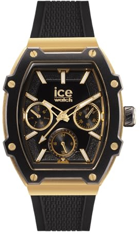 Ice-Watch - Ice boliday Black Gold - Schwarze Damenuhr mit Silikonarmband - 022865 (Small)