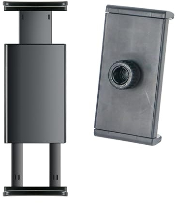 SANRLO Abrazadera de montaje de trípode para tablet con adaptador de rosca de 1/4 pulgadas para soporte de teléfono de tableta de 2/3/4/Air