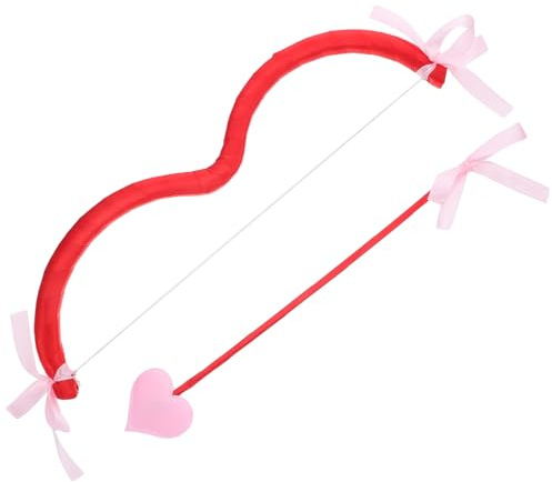 Parliky Arc en Mousse de Cupidon Léger et Sûr Ensemble Flèche et Arc pour Costume de Fête Cosplay Saint-Valentin Accessoires Décoratifs pour Jeu et Performance 1 Set