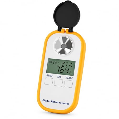 Refractómetro digital anticongelante, probador de glicol LED de mano para refrigerante de motor de coche, mide con precisión el punto de congelación de soluciones de etileno y propilenglicol