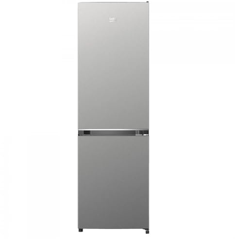 Beko B3RCNO255XB frigorifero con congelatore freestanding, capacità totale 250 l, senza gelo, altezza 180 cm, illuminazione interna a LED, raffreddamento rapido, allarme porta, arresto della porta