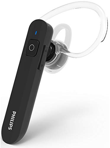 PHILIPS SHB1603/10 – Auricular Mono Bluetooth – Llamadas inalámbricas – Tapones de Gel Suave – Negro