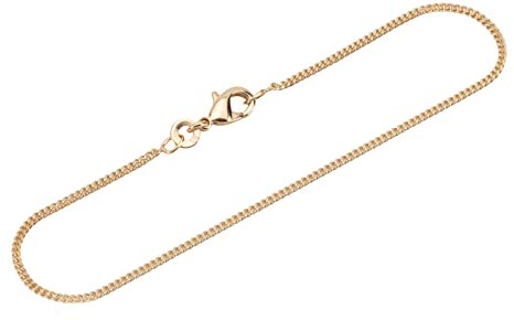 NKlaus 18cm Armband Gelbgold Vergoldet 18 Karat Panzerkette Armkette Breite 1,1mm 3831