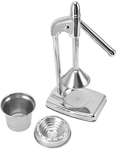 HEEPDD Manuelle Orangenpresse, Edelstahl Manueller Entsafter Hoher Hebel Ergonomischer Gummigriff Manuelle Orangenpresse mit Praktischem Verfahren Zum Auspressen Weichhäutiger Früchte