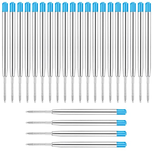 ENLACE Kugelschreiberminen Großraumminen Metall Kugelschreiber Ersatzminen für das G2-Format,24 x Kompatible Set Minen 1,0mm Strichstärke M,Schreibfarbe Blau