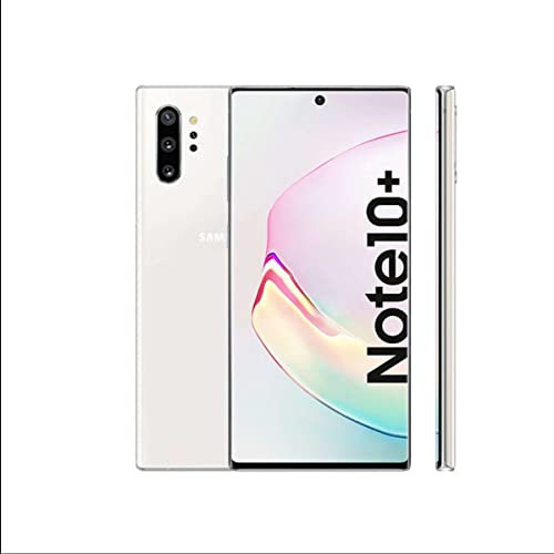 Samsung Galaxy Note 10+ 5G, 256GB, Aura Blanca (Reacondicionado), Original de fábrica (Corea del Sur), Exclusivo para el Mercado Europeo (Versión Internacional)