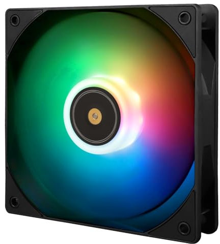 Thermalright TL-E12B-S V3 - Ventola di raffreddamento per CPU ARGB da 120 mm, ventola per computer a 4 pin, silenziosa per PC, 2000 RPM, ventola di raffreddamento, per ventola S-FDB