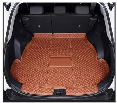 JKELPV Adatto per Toyota RAV4 2024 2025 Accessori Fuel PHEV Copertura Completa del vano di carico Modifica degli Interni dell'auto Tappetini per Bagagliaio Auto(Main Pad Orange,Hybrid)