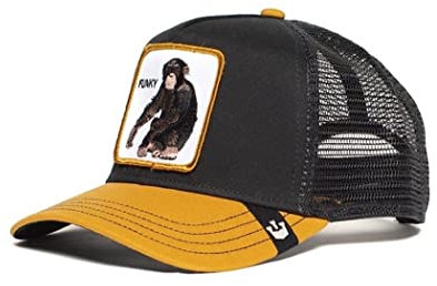 Goorin Bros. The Funky Monkey Black A-Frame Adjustable Trucker Cap - One-Size
