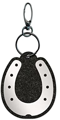 Reflexy Hufeisen Reflektoranhänger - Recycling-Filz Fußgängerreflektor Reflektor-Anhänger Hufeisen Reiten Pferd Reitsport Glück Glückssymbol Luck Glücksbringer Reiter Reiterin