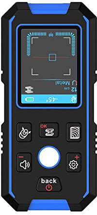 KEhtu Escáner De Pared, Detector De Metales De Pared, Buscador De Postes De Madera De CA, Rastreador De Profundidad De Cable, Detecta Cables Activos Ocultos En Paredes, Techos, Costillas
