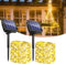 2 Pack Solar String Lights Outdoor Waterproof, Total 240LED 24M/80Ft Solar Fairy Garden Light, 8 Modes Copper Wire Lighting, Indoor/Outdoor for Patio, Wedding, Party, Christmas Decorative(Warm White)