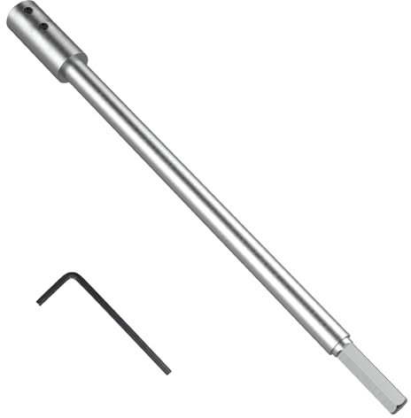 EFUTURETIME 254mm Verlängerung für Forstnerbohrer, Innen φ 9.7 mm, 3/8 Sechskant-Schaft, Extra Lang Verlängerungsschaft, Bohrerverlängerung aus Kohlenstoffstahl für Tiefbohrungen