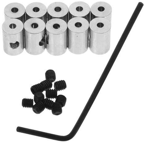 JOINPAYA 10 Cierres Metálicos de Alfiler con Bloqueo Tamaño 9X6 MM Juego de 10 Piezas con Herramienta para Tornillos Accesorios para y Mochilas Cierre Seguro y para Bisutería