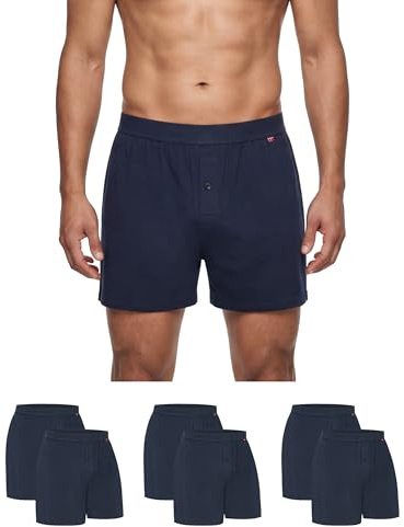 DANISH ENDURANCE Boxershorts, Lös Passform, Bambu, 6-pack | Boxershorts i bambu, lös passform, mjuk och andas, täckt resår för vardagskomfort och sömn