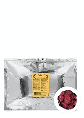 KoRo - Bio rote Beete Chips 200 g - Gemüsechips crunchy und ohne Fett - Perfekter Snack