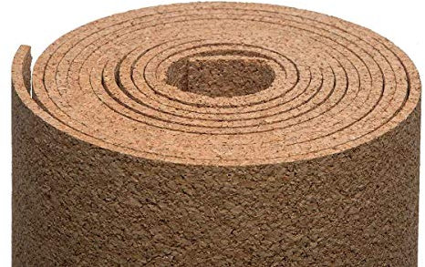 Biosughero - BioFlex Roll - Rotolo in sughero supercompresso a grana fine per isolamento termico e acustico - Dimensioni 1x10m - Spessori 2-3-5-10mm (3 mm - conf. da 10 mq)