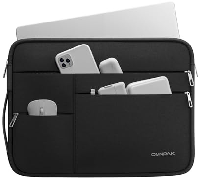 Omnpak Laptop Tasche Hülle Kompatibel mit 13 Zoll MacBook Air M5/M4/M3/M2/M1,14 Zoll MacBook Pro M5/M4 Pro/Max,MacBook Neo A18 Pro,Polsterung, Wasserabweisende Laptoptasche mit Tragegriff