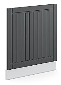 Vicco Frontblende Fame-Line, Anthrazit Landhaus/Weiß, 60 cm ohne Arbeitsplatte